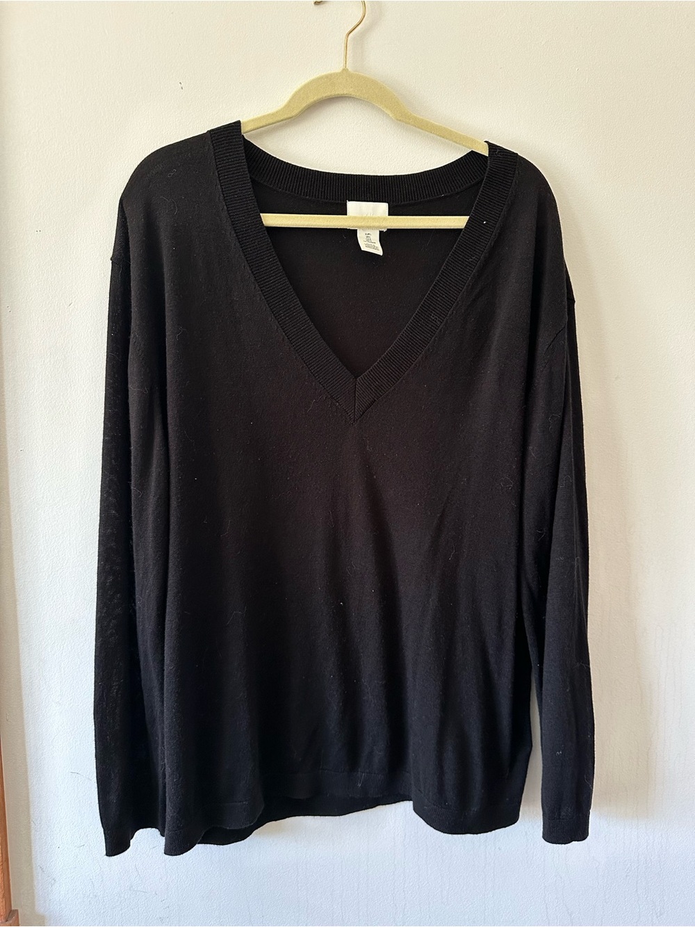 H&M Black V-Neck Sweater